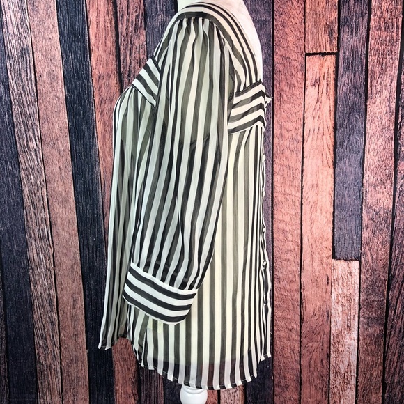 Anthropologie Pins And Needless Blouse Sheer - Picture 3 of 7